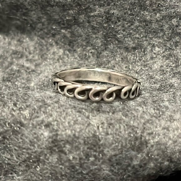 Jewelry - Sterling Scroll Band Stackable Ring-6